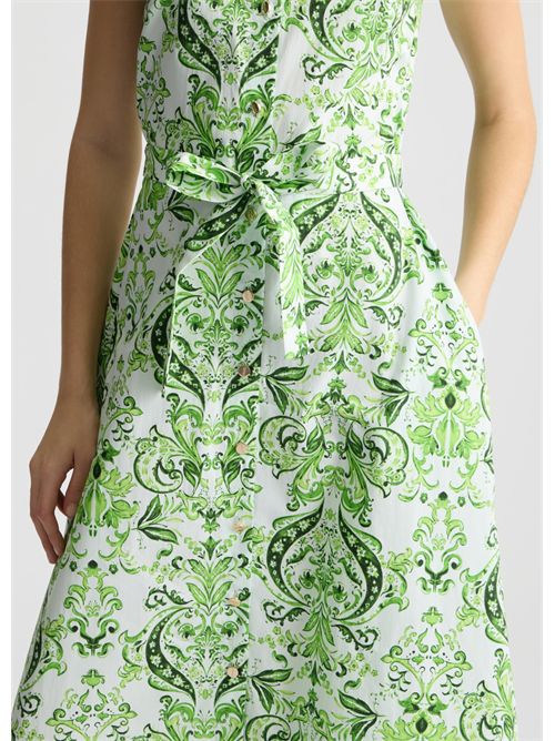 dress woman green LIU JO | WA5357T4853/M9530